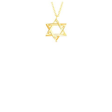 vermeil over sterling silver Star of David necklace.