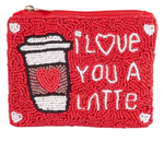 Darrah I Love You A Latte Coin Purse