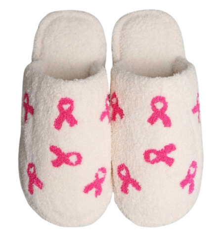 Sammie Pink Ribbon Slippers