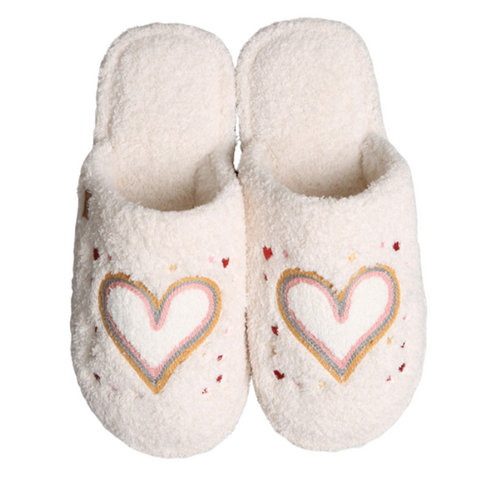 Sammie Multi Colored Heart Slippers
