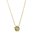 Sunny Ridged Flower Necklace