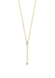 Jadia Y Necklace With Rectangle CZ
