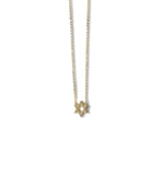 Vermeil over sterling silver cz Star of David necklace