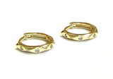 Aggy CZ Huggie Earrings