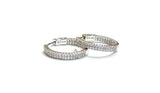 Ophelia Double Row CZ Inside Out Medium Hoops