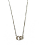 Meryl Interlocking CZ Circle Necklace