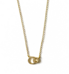 Meryl Interlocking CZ Circle Necklace