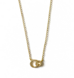 Meryl Interlocking CZ Circle Necklace