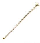 Vermeil over sterling silver 3mm cz tennis bracelet.