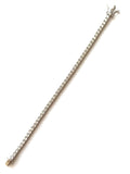 Sterling silver 3mm cz tennis bracelet.