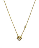 Billie Open Mother Of Pearl Clover Burst Outlined in Diamond Shape