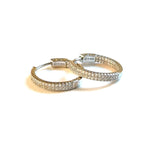 Kendra Pave Inside Out Hoop Earrings