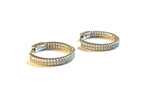 Kendra Pave Inside Out Hoop Earrings