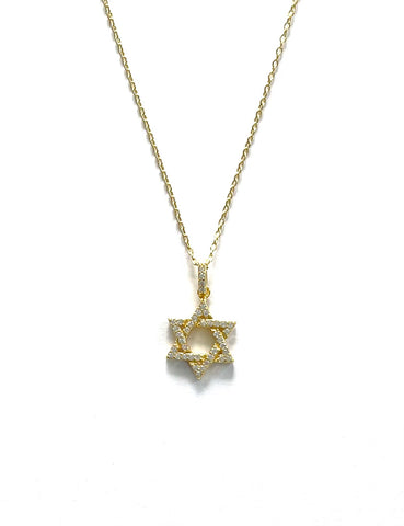 Tovah CZ Star Of David Necklace