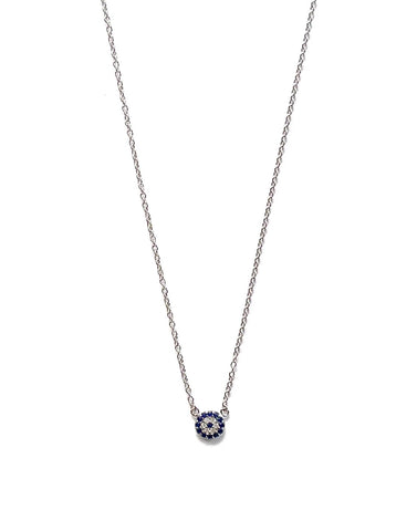 Lara CZ Evil Eye Necklace