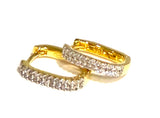 Jan Medium CZ Rounded Rectangle Earrings