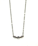 Toby Three Round CZ Bar Necklace