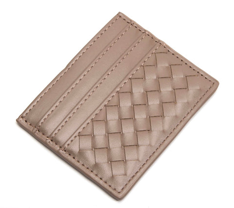 Cumin basketweave card holder.