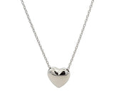 Sterling silver heart necklace. 