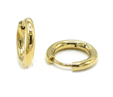 Vermeil over sterling silver mini huggie hoop earrings