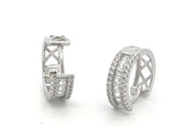 Hallie CZ Baguette Huggie Earrings