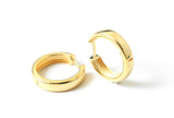 Vermeil over sterling silver small gold hoop earrings.
