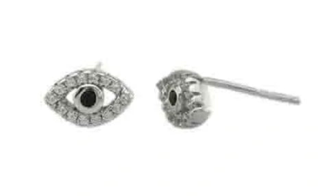 Aleza CZ Evil Eye Studs