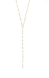 Vermeil over sterling silver mirrored chain y necklace.