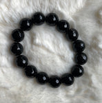 Black Onyx 12mm Beaded Bracelet