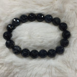 Dumortierite 10mm Beaded Bracelet